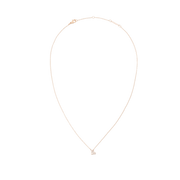 Crystal Zodiac Chain Necklace Rose Gold
