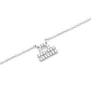 Crystal Zodiac Chain Necklace Silver