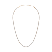 Classic Tennis Necklace Rose Gold