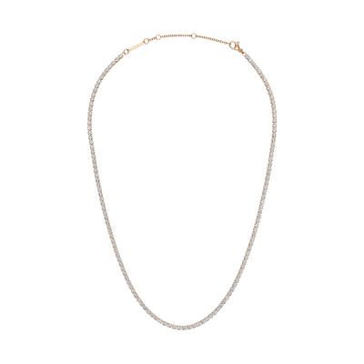 Classic Tennis Necklace Rose Gold