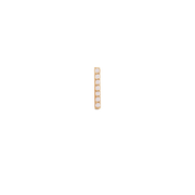 Crystal Bar Stud Gold
