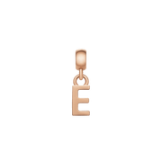 Letter Charm Rose Gold