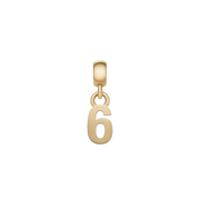 Number Charm Gold