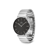 Classic Piano Link Onyx Silver