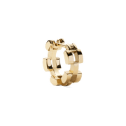 3-Link Earrings Gold