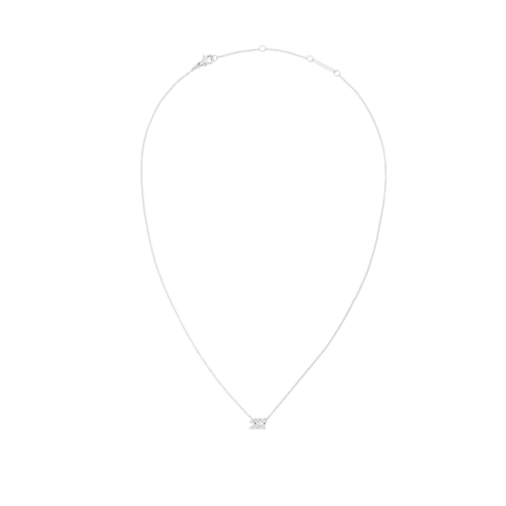 Crystal Zodiac Chain Necklace Silver