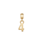 Number Charm Gold