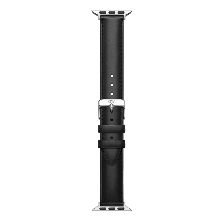 Smartwatch Leather Strap Silver