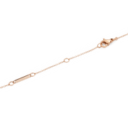 Crystal Zodiac Chain Necklace Rose Gold