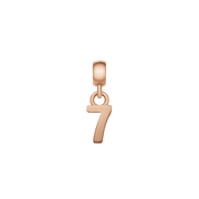 Number Charm Rose Gold