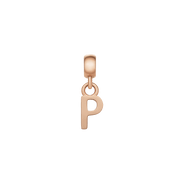 Letter Charm Rose Gold