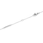 Crystal Zodiac Chain Necklace Silver