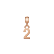 Number Charm Rose Gold