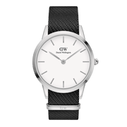 Iconic Black NATO White Dial