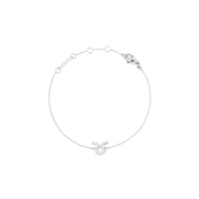 Crystal Zodiac Chain Bracelet Silver