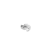 Crystal Moon Stud Silver