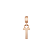 Letter Charm Rose Gold