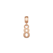 Number Charm Rose Gold