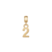 Number Charm Gold