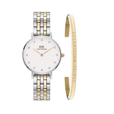 Petite Lumine 5-link two-tone + Classic Bracelet