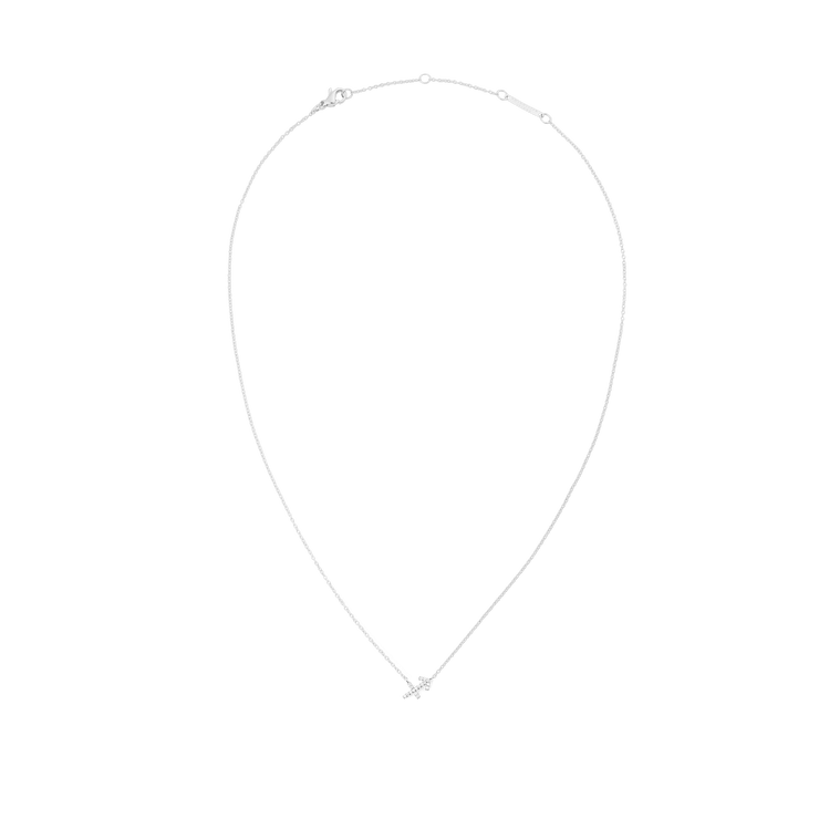 Crystal Zodiac Chain Necklace Silver