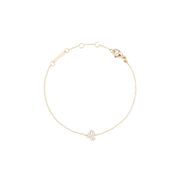 Crystal Zodiac Chain Bracelet Gold