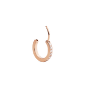Crystal Hoop Earring Rose Gold