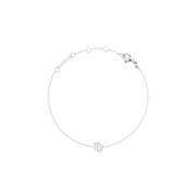 Crystal Zodiac Chain Bracelet Silver