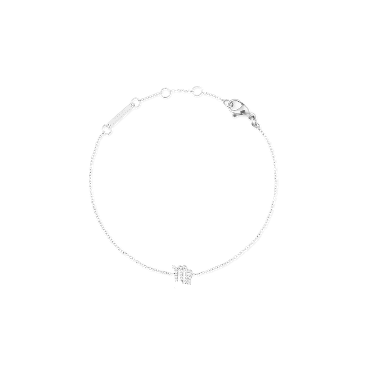 Crystal Zodiac Chain Bracelet Silver