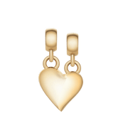 Broken Heart Charm Gold