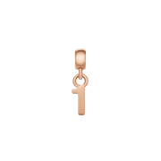 Number Charm Rose Gold