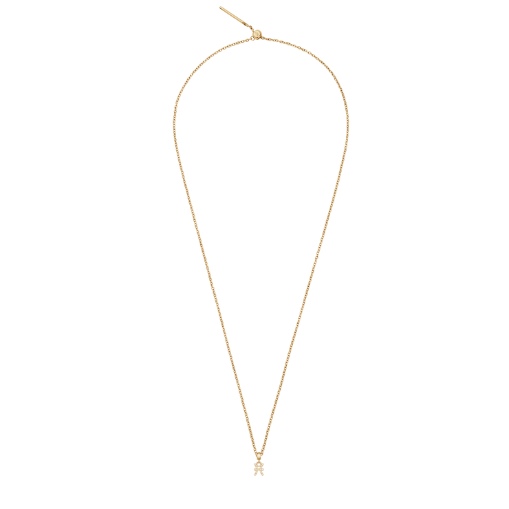 Crystal Zodiac Charm Gold