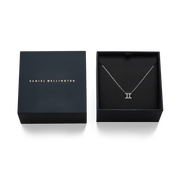 Crystal Zodiac Chain Necklace Silver