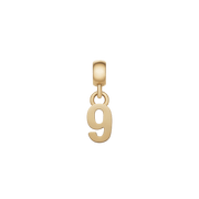 Number Charm Gold