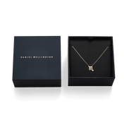 Crystal Zodiac Chain Necklace Gold