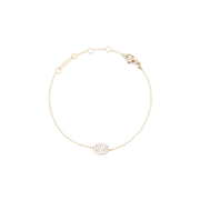 Crystal Zodiac Chain Bracelet Gold