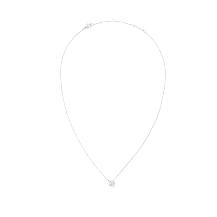 Crystal Zodiac Chain Necklace Silver