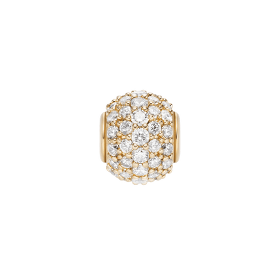 Pavé Orb White Crystal Charm G