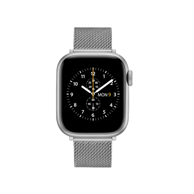 Smartwatch Sandblasted Mesh Strap Silver