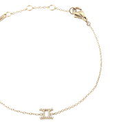 Crystal Zodiac Chain Bracelet Gold