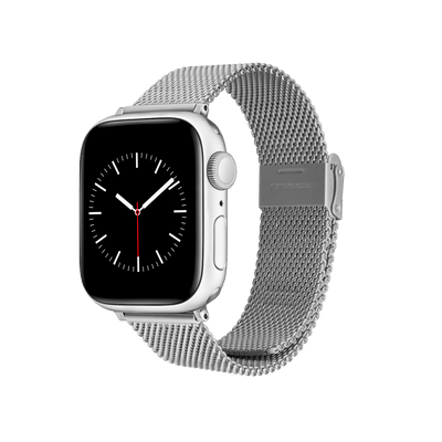 Smartwatch Sandblasted Mesh Strap Silver