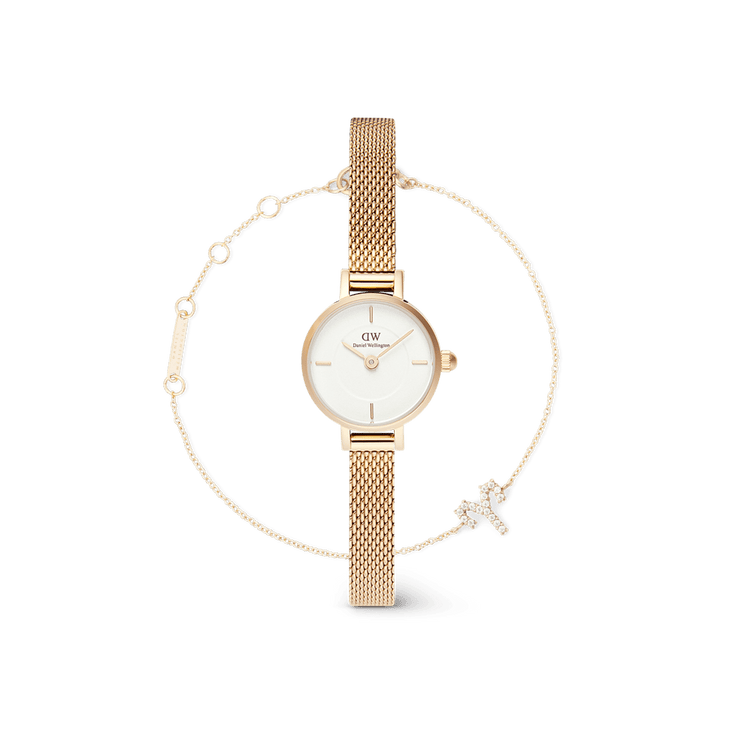 Petite Mini & Zodiac Bracelet Gold Set