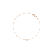 Crystal Zodiac Chain Bracelet Rose Gold