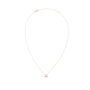 Crystal Zodiac Chain Necklace Rose Gold