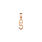 Number Charm Rose Gold