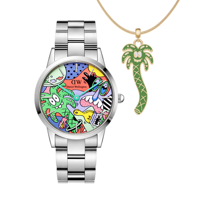 Steven Harrington x DW SET: Iconic Link Multicolor & Palm Tree Charm