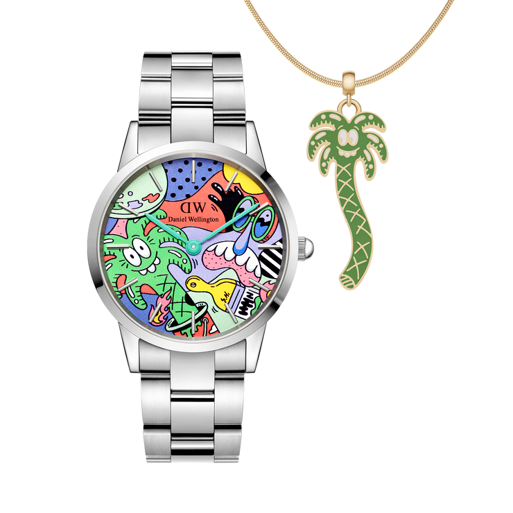 Steven Harrington x DW SET: Iconic Link Multicolor & Palm Tree Charm