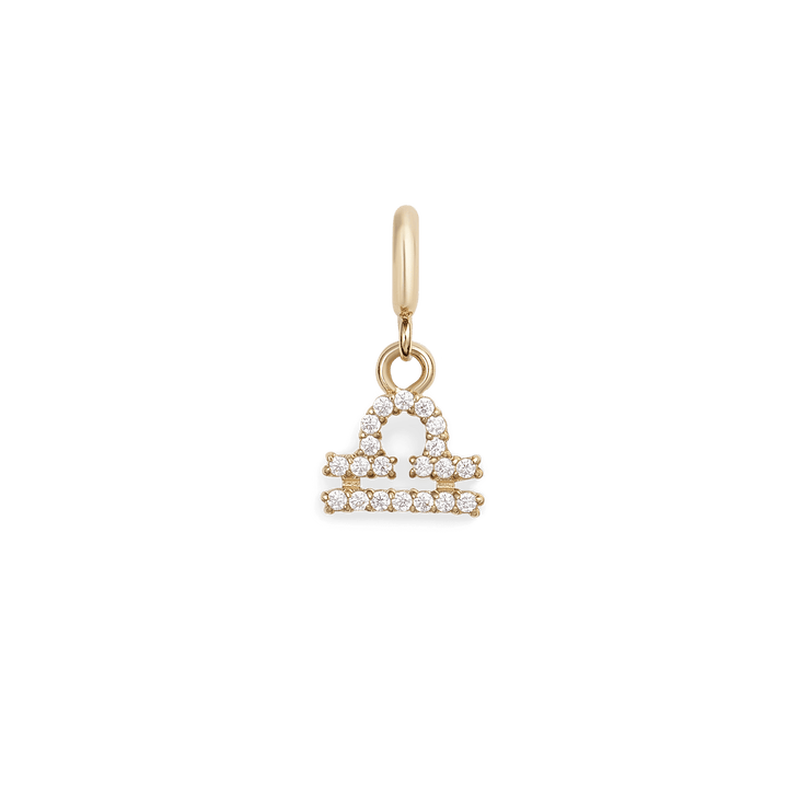 Zodiac Watch Charm Gold