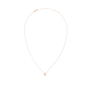 Crystal Zodiac Chain Necklace Rose Gold