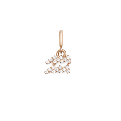 Zodiac Watch Charm Rose Gold